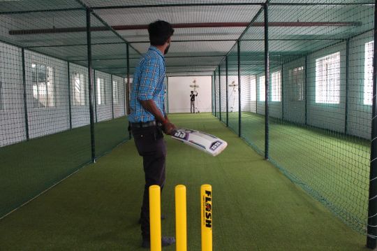 indoor Cricket pitch