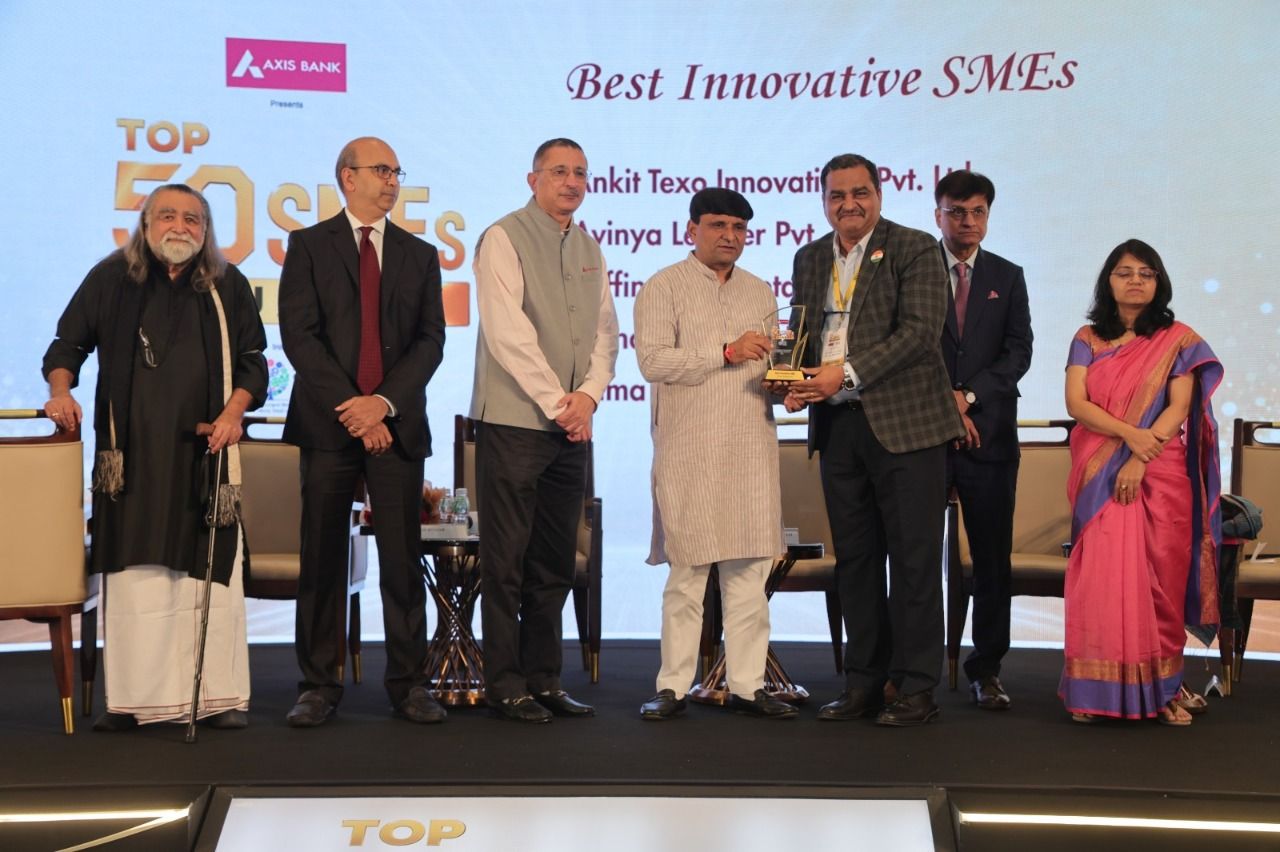 Continuing a Legacy of Innovation and Excellence!
PRIMA EQUIPMENT proudly received the "Best Innovative SME" Award and secured recognition among the Top 50 SMEs of Gujarat 2026.
The award was presented by Hon'ble Minister Shri Kamleshbhai Patel, Government of Gujarat to Dr. Pritesh M. Shah, marking another distinguished achievement in our growth journey.
We sincerely thank our valued clients, business associates, and dedicated team members for their continued trust, support, and partnership in this success.