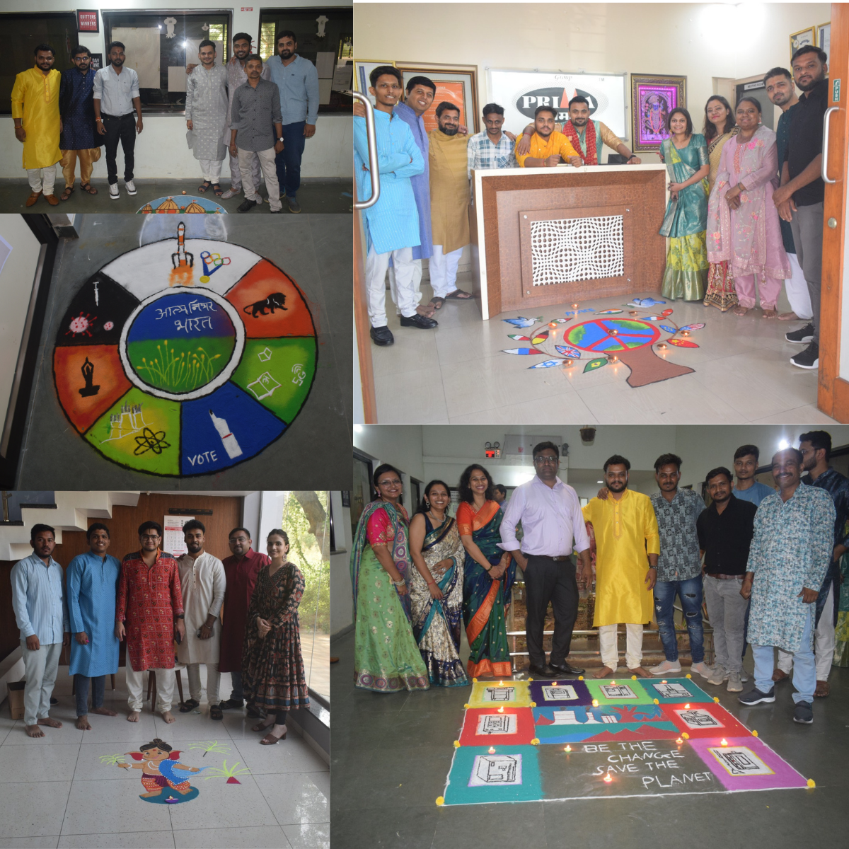 rangoli design participantants