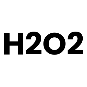 H2O2 molecular formula for hydrogen peroxide.