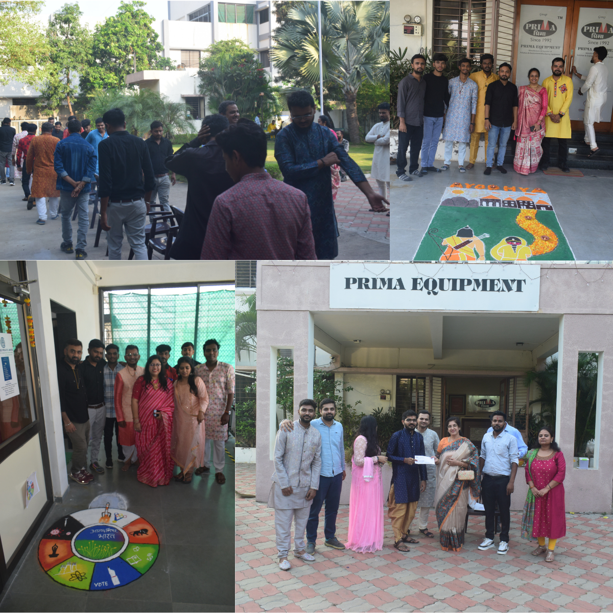 rangoli design participantants