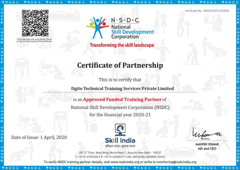 NSDC Dgito Technical Training Services Private Limited -AIMFILL - UFLY - LESPANIO