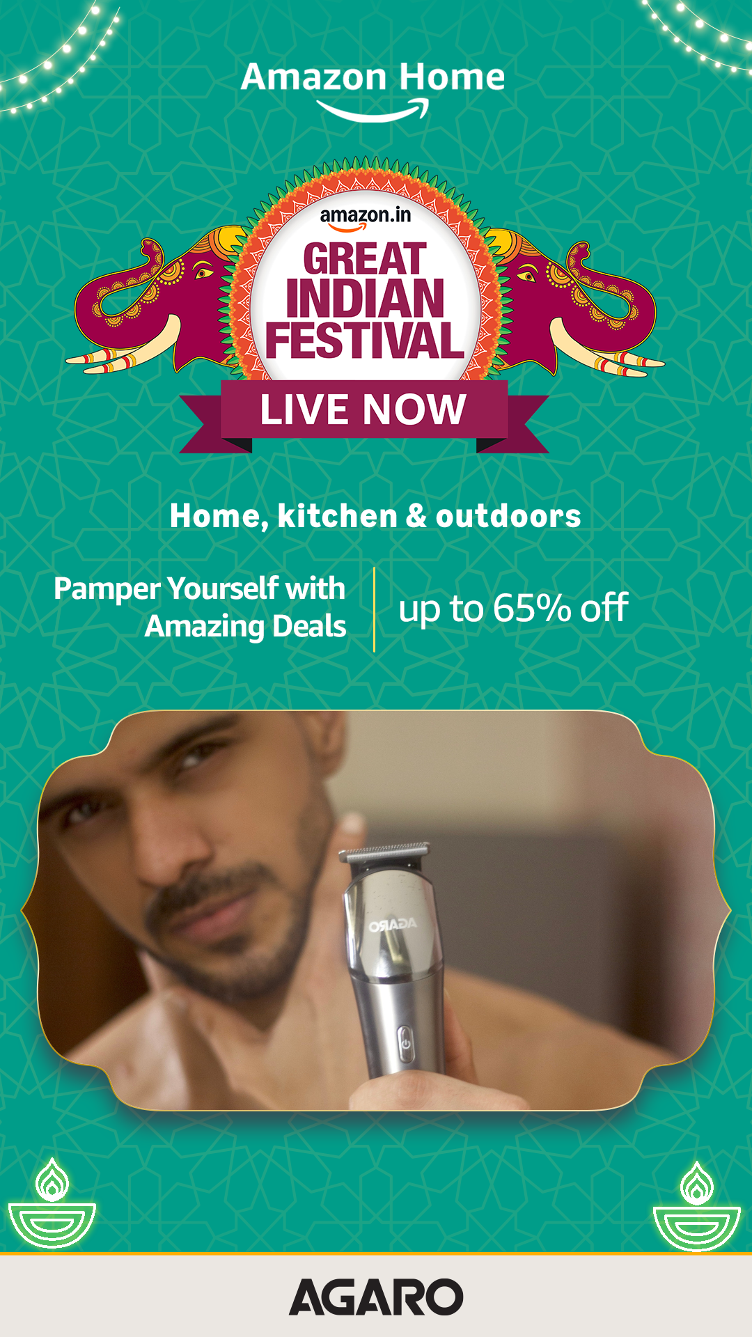Amazon Great Indian Shopping Festival, Brand Promotion for Agaro Lifestyle 