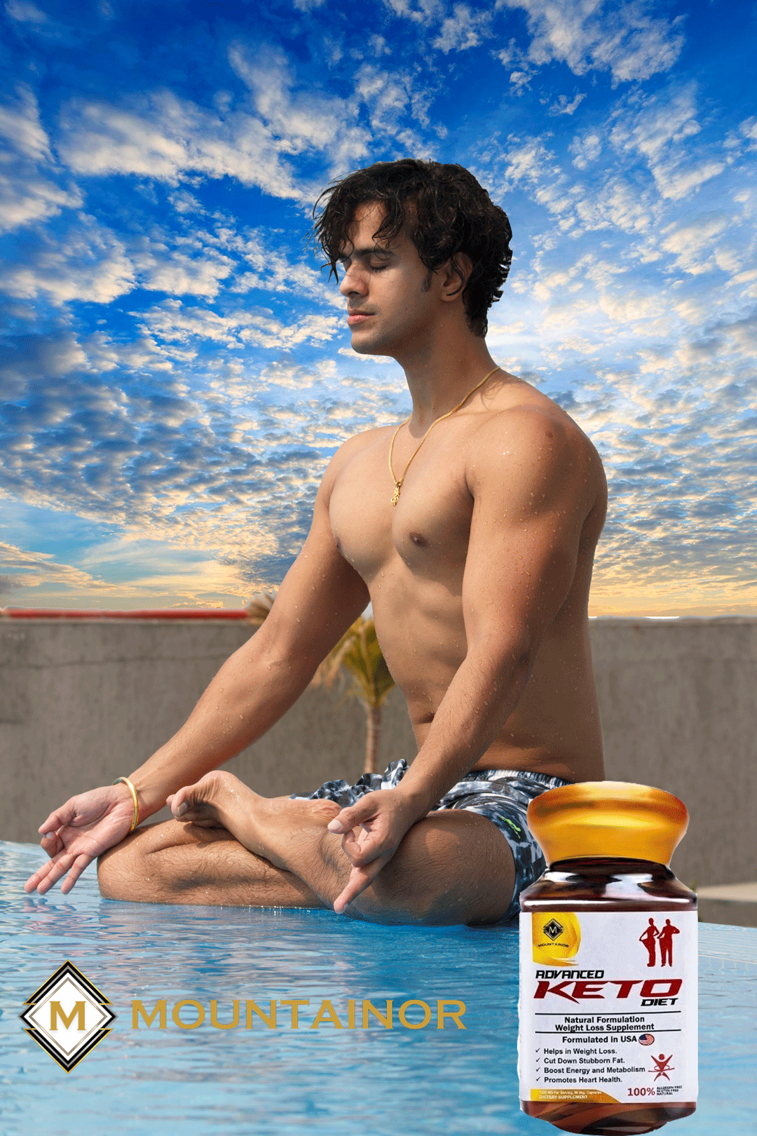 Mohit Kumar fashion model of kolkata is seen in this picture for influencing campaign of Keto done by MOJO Creatives, New Town Kolkata